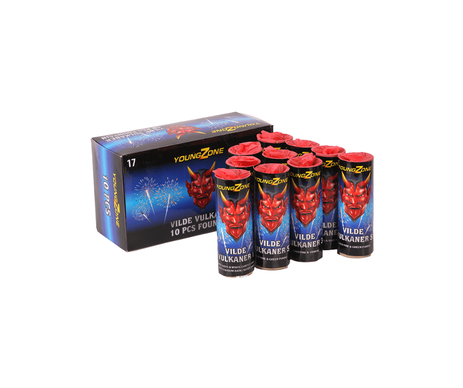 VILDE VULKANER 10 STK